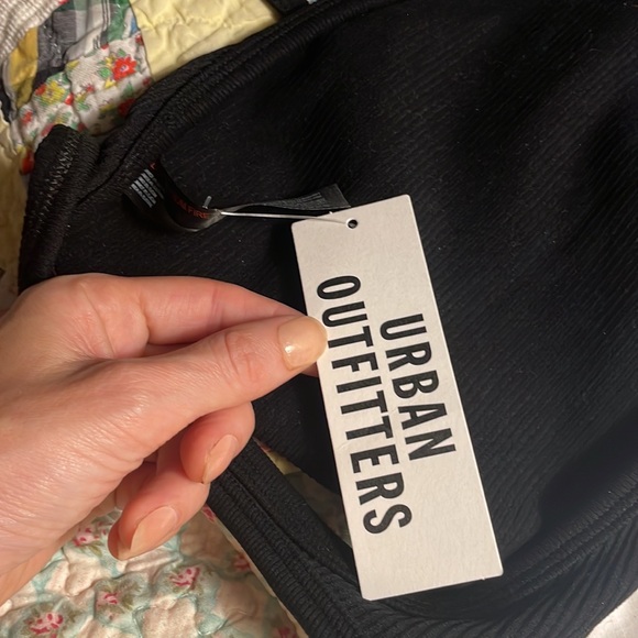 SOLD Urban Outfitters Out From Under XS/S Black Strappy Crop Top Cut outs - Picture 8 of 8